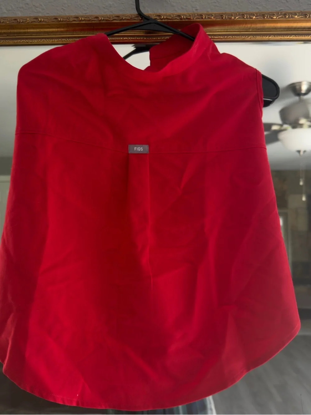 FIGS red dog scrub top!